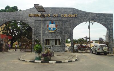 Nigerian university students training for sports competition.