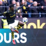 Nigerian winger Zadok Yohanna in action for AIK amid Brighton transfer interest