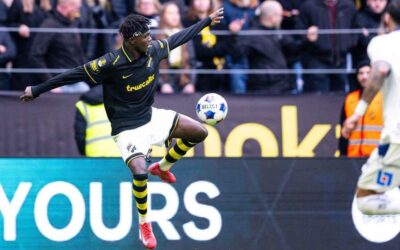 Nigerian winger Zadok Yohanna in action for AIK amid Brighton transfer interest