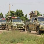 Nigerian troops conducting operations in Zamfara after rescuing six kidnapped victims