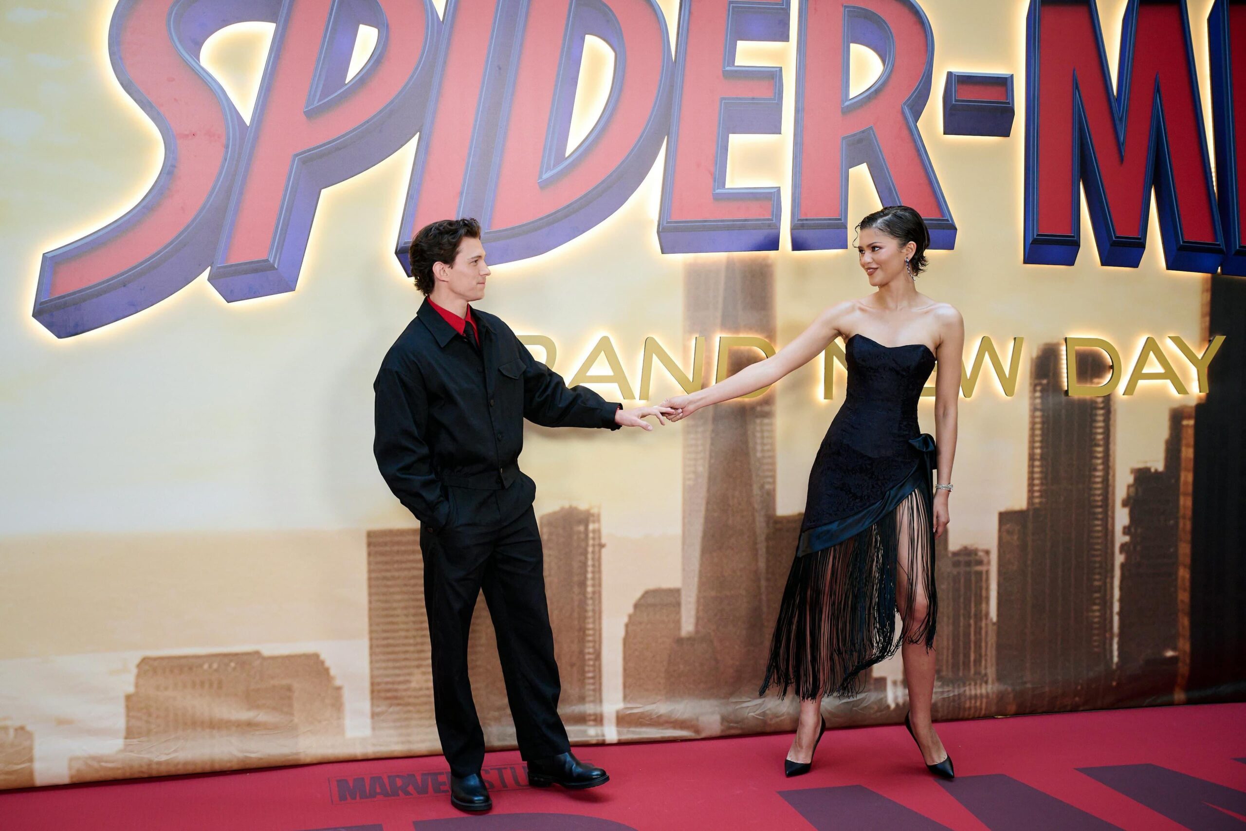 Zendaya and Tom Holland attend Spider-Man Brand New Day promotional event