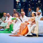 Former BBNaija housemates Zita and Danboskid discussing their relationship during the Season 10 reunion show.
